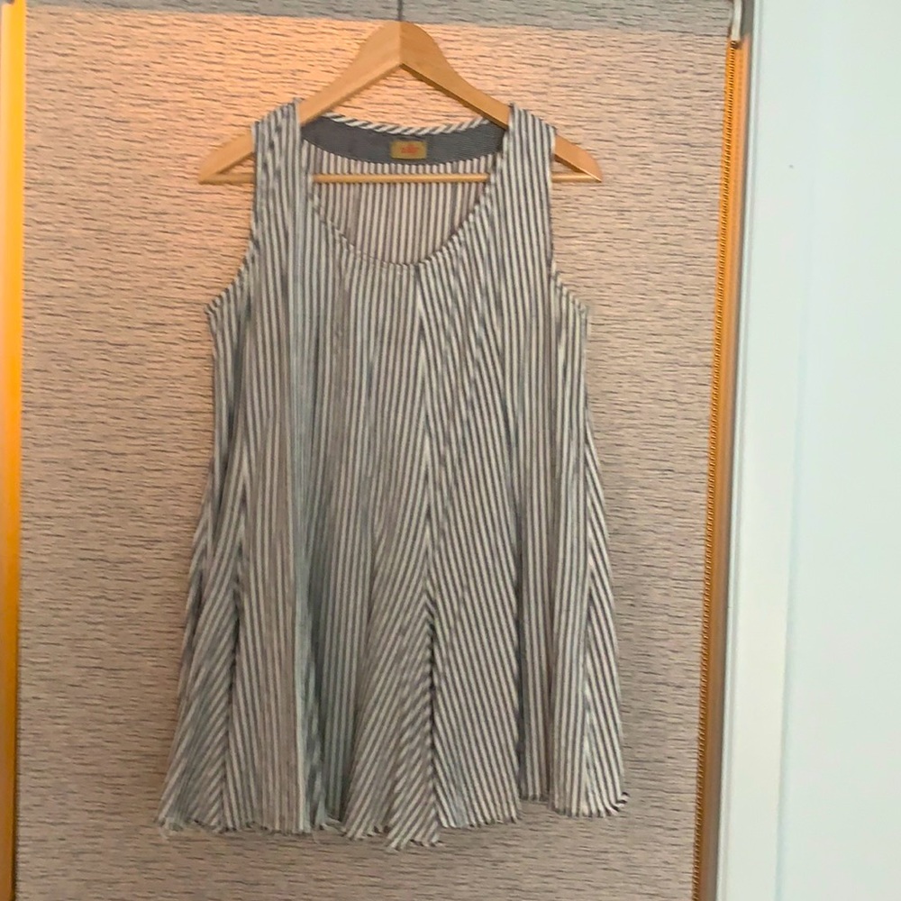 Cotton stripe swing tank